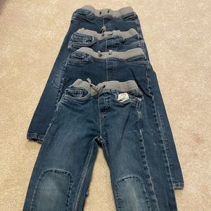Lot of 4 Hanna Andersson jeans. Size 120 cm or US 6-7.